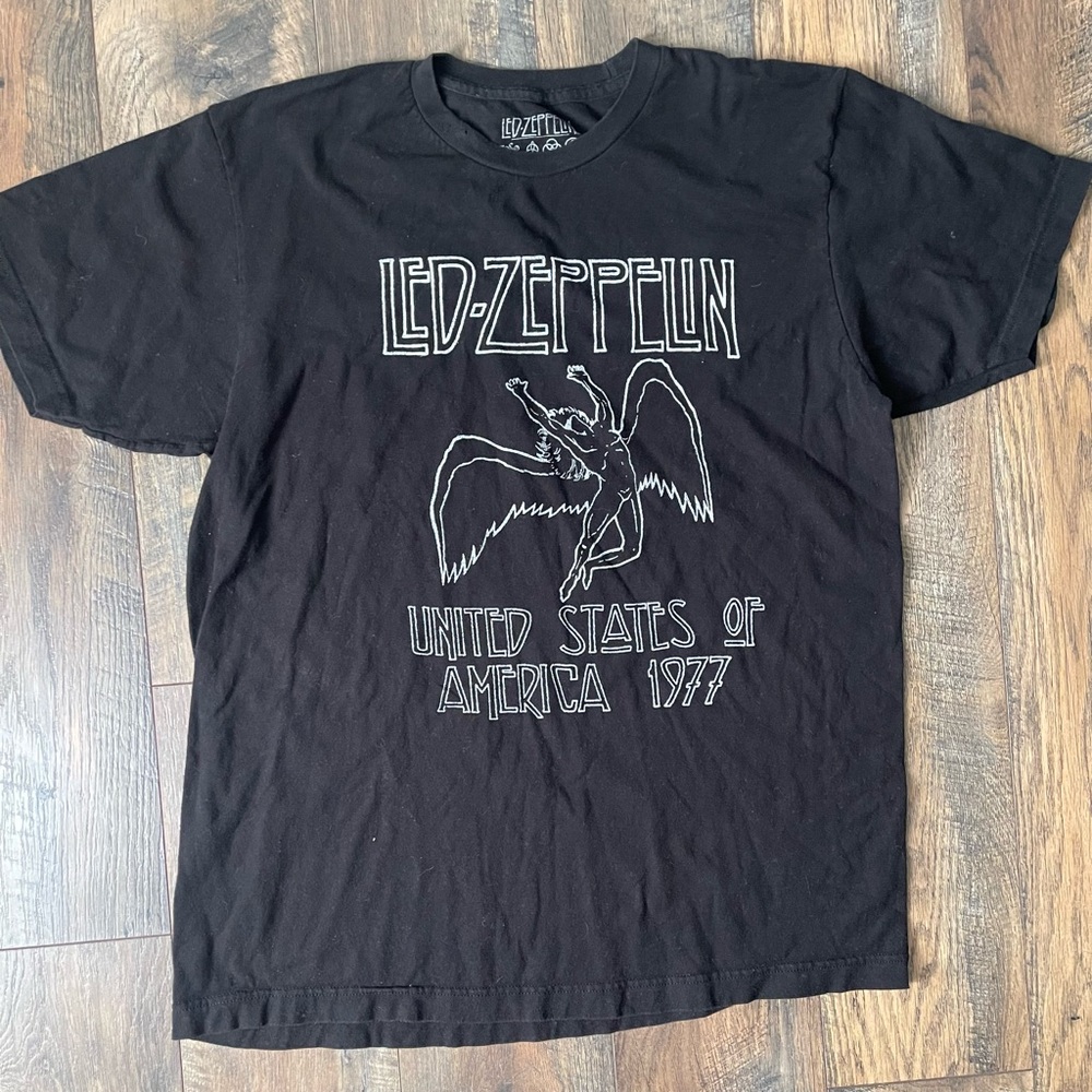 Led Zeppelin Black Graphic T-Shirt